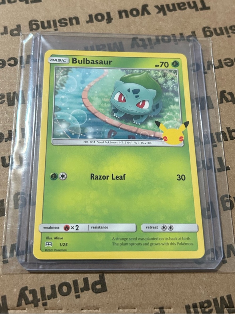 ‘21 Pokemon x Mc Donald’s 25th Anniversary • Bulbasaur No. 1/25